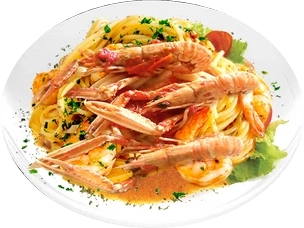 Spaghetti Scampi e Gamberetti